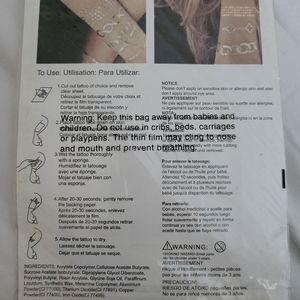 Temporary Metallic Tattoos